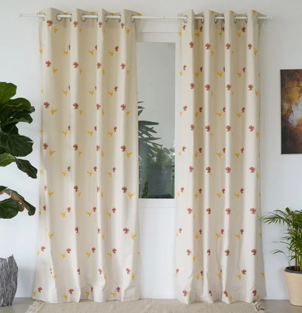 Nirvaanya Cotton Curtain – Sparrow