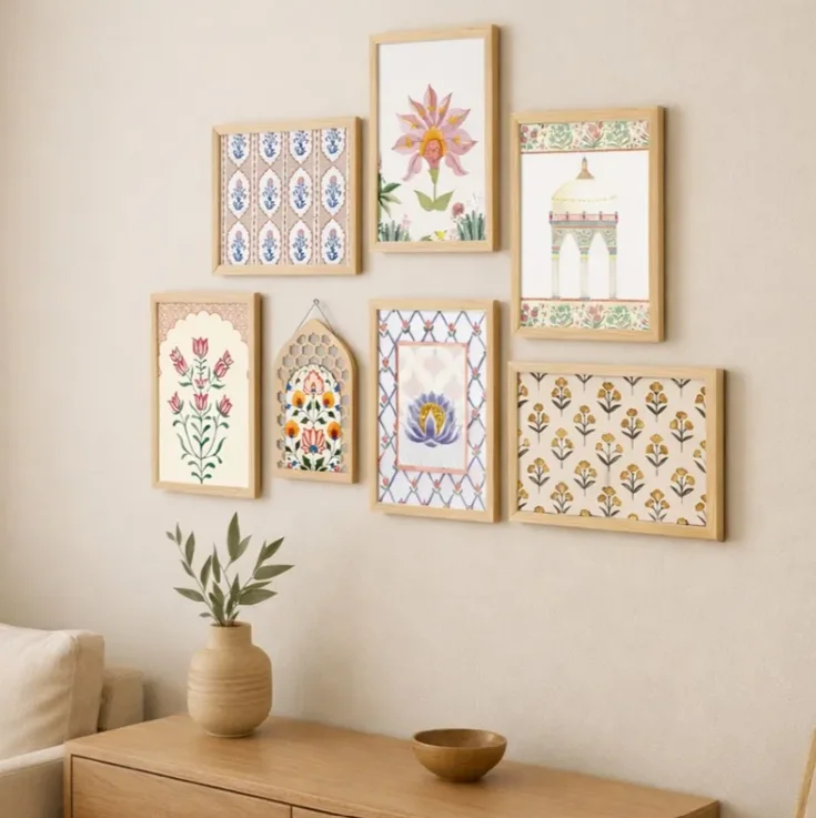 Vintage Chapters Wall Art - Set of Seven