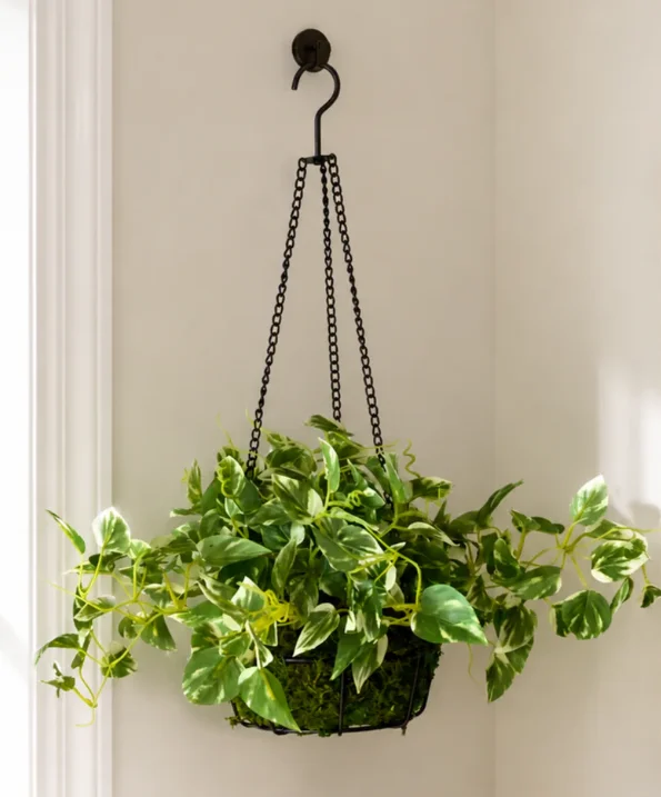 Artificial Trailing Pothos Hanging Plant - 1.7 Feet