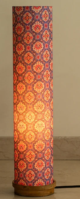 Moroccan Glow' Decorative Floor Lamp In Mango Wood (70 Cm, Without Bulb, Handcrafted) By ExclusiveLane