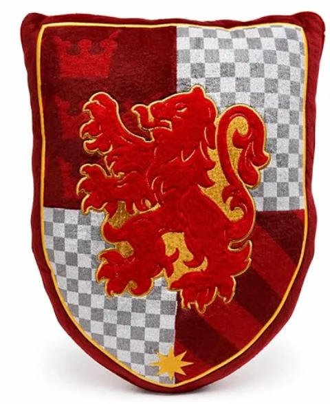 MINISO Harry Potter Gryffindor 16in Plush Pillow | Soft Cushion, House-Themed, Decorative Pillow