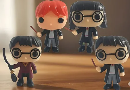 NEGOCIO Set of 4 Generic Harry Potter Style Collectible Figures for kids