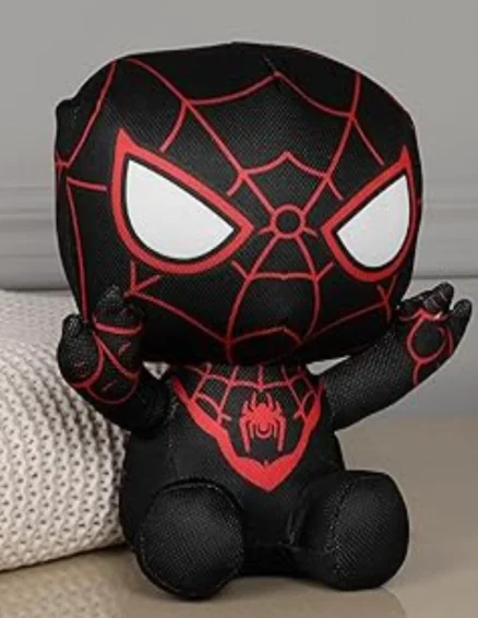 Mirada Marvel Black Spiderman Soft Plush Toy – 23cm | Official Licensed Superhero Stuffed for Kids, Boys & Girls | Super Soft Cuddly Character Toy for Fans